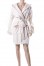 Женский короткий халат с капюшоном 100% бамбук (Nusa R3630)