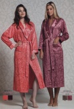 9210-1/9010-2 Женский атласный халат Nusa 100% бамбук