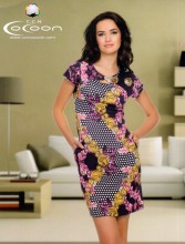 Женское полномерное платье-туника (Cocoon R12311)