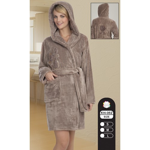 Женский халат велсофт (COCOON 14052) - купить по цене 2 680 руб. в интернет  магазине в Москве