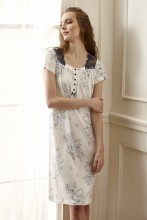 Женская сорочка для сна с коротким рукавом (R357517)