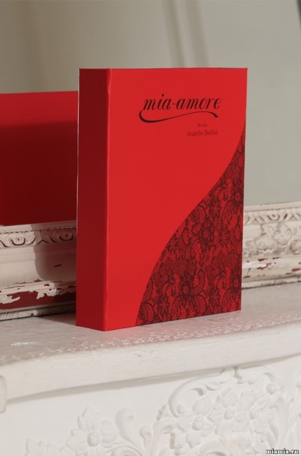 Подарочная коробка на магните красная (Mia-Amore)