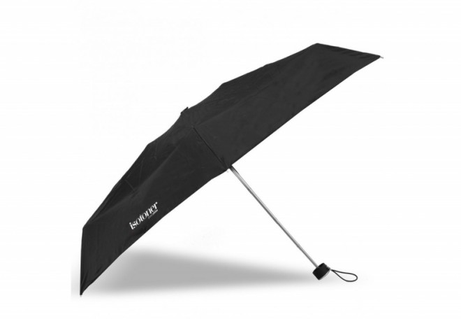 Зонт Черный механический Mini Slim (Ультра тонкий). 5 сложений. (ISOTONER 09137)