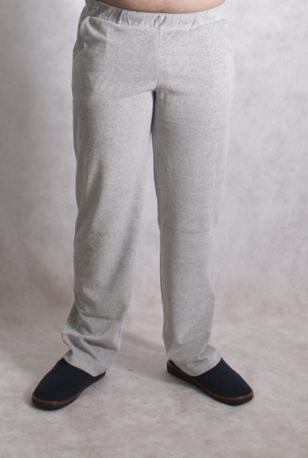 Велюровые мужские полномерные брюки (9054/2)