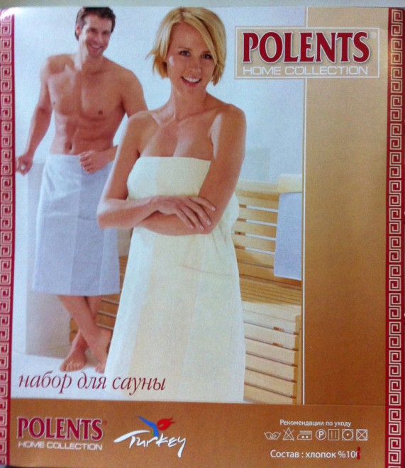 Комплекты для сауны махровые мужские и женские (POLENS)