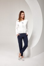 Женский комплект 3 предмета: куртка на молнии + майка + брюки на манжете (R655507)